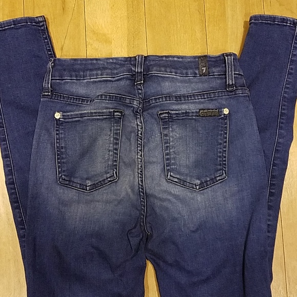 7 For All Mankind Mid Rise Skinny Ankle Jean 26 - Picture 4 of 8